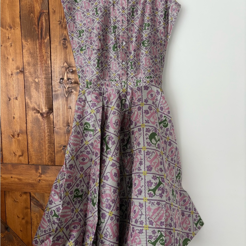 Mary Katrantzou Architectural Printed Dress Fit & Flare UK 12 US 8
